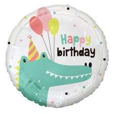 Krokodil Happy Birthday Crocodile fólia lufi 36 cm party kellék