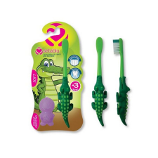  Krokodilos gyermek fogkefe kupakkal - Spazzolino egyéb bébijáték