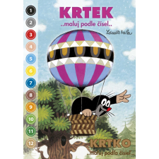 Krtek kifestőkönyv - Színezz számok szerint A5 gyermek- és ifjúsági könyv