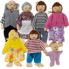 Kruzzel 7 db miniatűr baba készlet baba