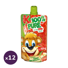 Kubu 100% Eper püré (12x100 g) bébiétel