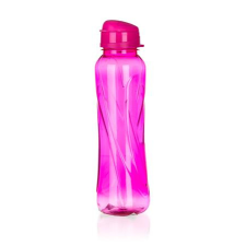 . Kulacs, 610 ml, műanyag, rózsaszín, "slim" 1605itk042 kulacs, kulacstartó