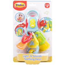  Kulcscsomó rágóka fénnyel és hanggal rágóka