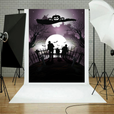 KulPress Vinyl háttér fotózáshoz. Halloween fotó háttér 150X210 cm 9519 háttérkarton