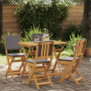  Kültéri bistro székek 4 pcs Sötétszürke 38 x 46 x 85 cm