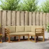  Kültéri kanapé szett párnával 4 pcs Természetes és bézs