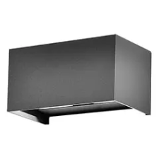  Kültéri lámpatest, szürke, téglalap (24W) meleg fehér kültéri világítás