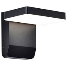  Kültéri LED lámpa, téglalap alakú, fekete (17W) meleg fehér kültéri világítás