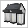  Kültéri napelemes fali lámpa mozgásérzékelővel – 3 LED BK-618-3