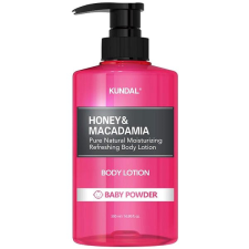 Kundal Honey & Macadamia Pure Body Lotion Baby Powder 500 ml arctisztító
