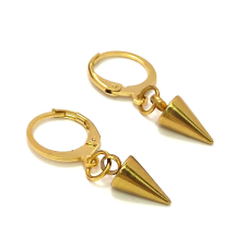  Kúp szegecs fülbevaló, arany színű fülbevaló