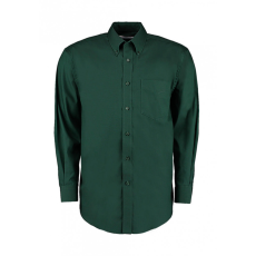 Kustom Kit Férfi hosszú ujjú Ing Kustom Kit Classic Fit Premium Oxford Shirt L, Sötétzöld