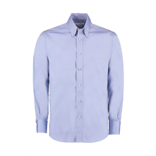 Kustom Kit Férfi hosszú ujjú Ing Kustom Kit Tailored Fit Premium Oxford Shirt 2XL, Világos kék férfi ing