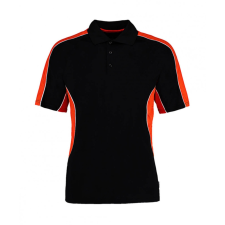 Kustom Kit Férfi rövid ujjú galléros póló Kustom Kit Classic Fit Cooltex Contrast Polo Shirt S, Fekete/Narancssárga férfi póló