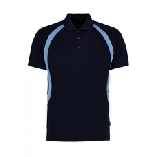 Kustom Kit Férfi rövid ujjú galléros póló Kustom Kit Classic Fit Cooltex Riviera Polo Shirt 2XL, Sötétkék navy/világos kék