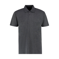 Kustom Kit Férfi rövid ujjú galléros póló Kustom Kit Men's Regular Fit Workforce Polo 2XL, Sötétszürke marl