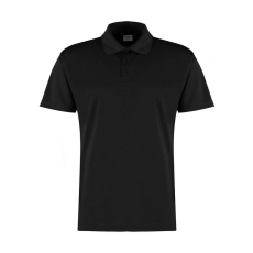 Kustom Kit Férfi rövid ujjú galléros póló Kustom Kit Regular Fit Cooltex Plus Micro Mesh Polo XL, Fekete