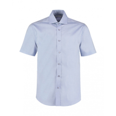 Kustom Kit Férfi rövid ujjú Ing Kustom Kit Classic Fit Premium Cutaway Oxford Shirt SSL 2XL, Világos kék