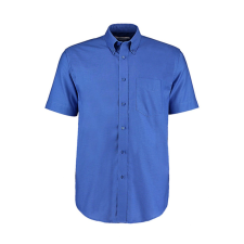 Kustom Kit Férfi rövid ujjú Ing Kustom Kit Classic Fit Workwear Oxford Shirt SSL 2XL, Italian kék férfi ing
