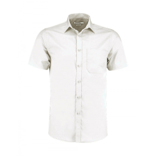 Kustom Kit Férfi rövid ujjú Ing Kustom Kit Tailored Fit Poplin Shirt SSL 2XL, Fehér férfi ing