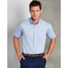 Kustom Kit Férfi rövid ujjú Ing Kustom Kit Tailored Fit Premium Oxford Shirt SSL S, Fehér férfi ing