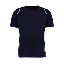Kustom Kit Férfi rövid ujjú póló Kustom Kit Regular Fit Cooltex Contrast Tee M, Sötétkék navy/világos kék férfi póló