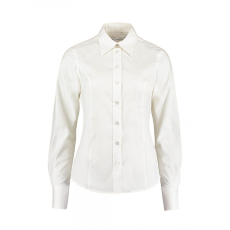 Kustom Kit Női hosszú ujjú blúz Kustom Kit Women's Tailored Fit Premium Oxford Shirt 2XL, Fehér