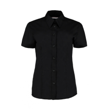 Kustom Kit Női rövid ujjú blúz Kustom Kit Women&#039;s Classic Fit Workforce Shirt XL, Fekete blúz