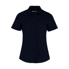 Kustom Kit Női rövid ujjú blúz Kustom Kit Women's Tailored Fit Poplin Shirt SSL 2XL, Sötét Sötétkék (navy)