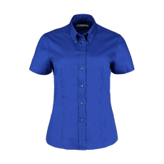 Kustom Kit Női rövid ujjú blúz Kustom Kit Women's Tailored Fit Premium Oxford Shirt SSL 2XL, Királykék