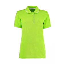 Kustom Kit Női rövid ujjú galléros póló Kustom Kit Women&#039;s Classic Fit Essential Polo XL, Lime zöld zöld/Fehér női póló