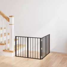  Kutya Kapu 2 pcs Fekete 80 x 60 cm Horganyzott acél szállítóbox, fekhely kutyáknak