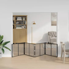  Kutya Kapu 4 pcs Fekete 100 x 60 cm Horganyzott acél szállítóbox, fekhely kutyáknak