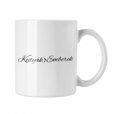  Kutyák > Emberek - Fehér Bögre bögrék, csészék