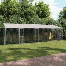  Kutyaketrec Ezüst 800 x 200 x 256 cm Horganyzott acél kisállatfelszerelés