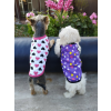  Kutyaruha - Cuki trikó szivecskés mintával - többféle színben - XS - lila