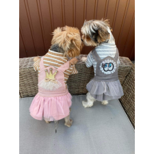  Kutyaruha - Cuki tüllszoknyás ruha - két színben - XL - szürke kutyaruha