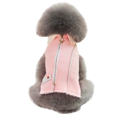  Kutyaruha - Kutyakabát - Kutyamellény - Bundás, ujjatlan, hátán zipzáras - kétféle színben - 2XL - kék kutyaruha