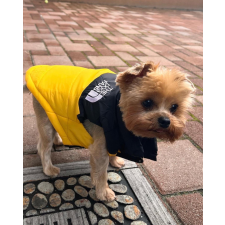  Kutyaruha - Kutyakabát - kutyamellény, meleg zipzáras széltörő és vízálló - sárga - 3XL kutyaruha