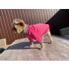  Kutyaruha - Kutyapulóver - Kutyapulcsi - Garbós, póráz akasztóval - kétféle színben - XS - rózsaszín