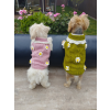  Kutyaruha - Kutyapulóver - kutyapulcsi - kutyamellény - Kötött virág mintás - 2 választható színben - M - zöld