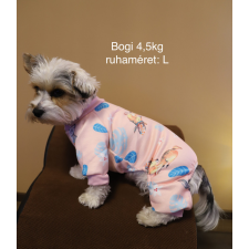  Kutyaruha - Meleg, overál vagy overall kezeslábas szarvasos mintával - kétféle színben - XL - kék kutyaruha