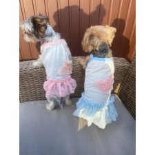  Kutyaruha - Nyári, cuki kutyaruha pillangó mintával - kétféle színben - S - rózsaszín kutyaruha