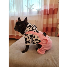  Kutyaruha - Overál - overall - Kezeslábas - Boci Mintás - Rózsaszín színben - S kutyaruha