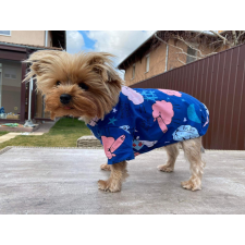  Kutyaruha - Pamut póló sötétkék színben, bárányos mintával - M kutyaruha