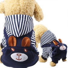  Kutyaruha - Puha Overál - overall - Kezeslábas - Mackó mintával , kényelmes és stílusos - M - kék kutyaruha