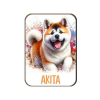  Kutyás fa hűtőmágnes, Akita