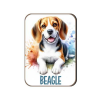  Kutyás fa hűtőmágnes, Beagle