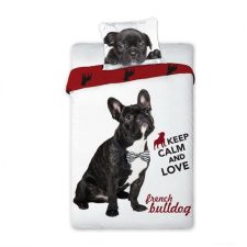  Kutyás Francia bulldog ágyneműhuzat 140×200cm FRA547418 lakástextília