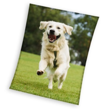 Kutyás Happytail Retriever coral fleece polár takaró 150x200cm lakástextília